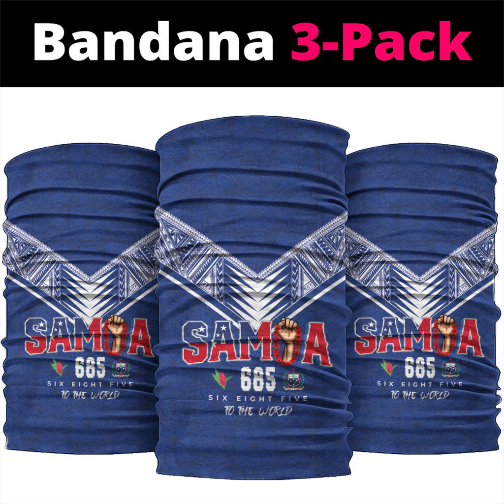Samoa Rugby Neck Gaiter Six Eight Five to The World - Pacific Motif LT03 package One Size: 25*50cm Multicolor - Polynesian Pride