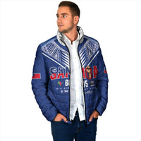 Samoa Rugby Custom Padded Jacket Six Eight Five to The World - Pacific Motif LT03 - Polynesian Pride