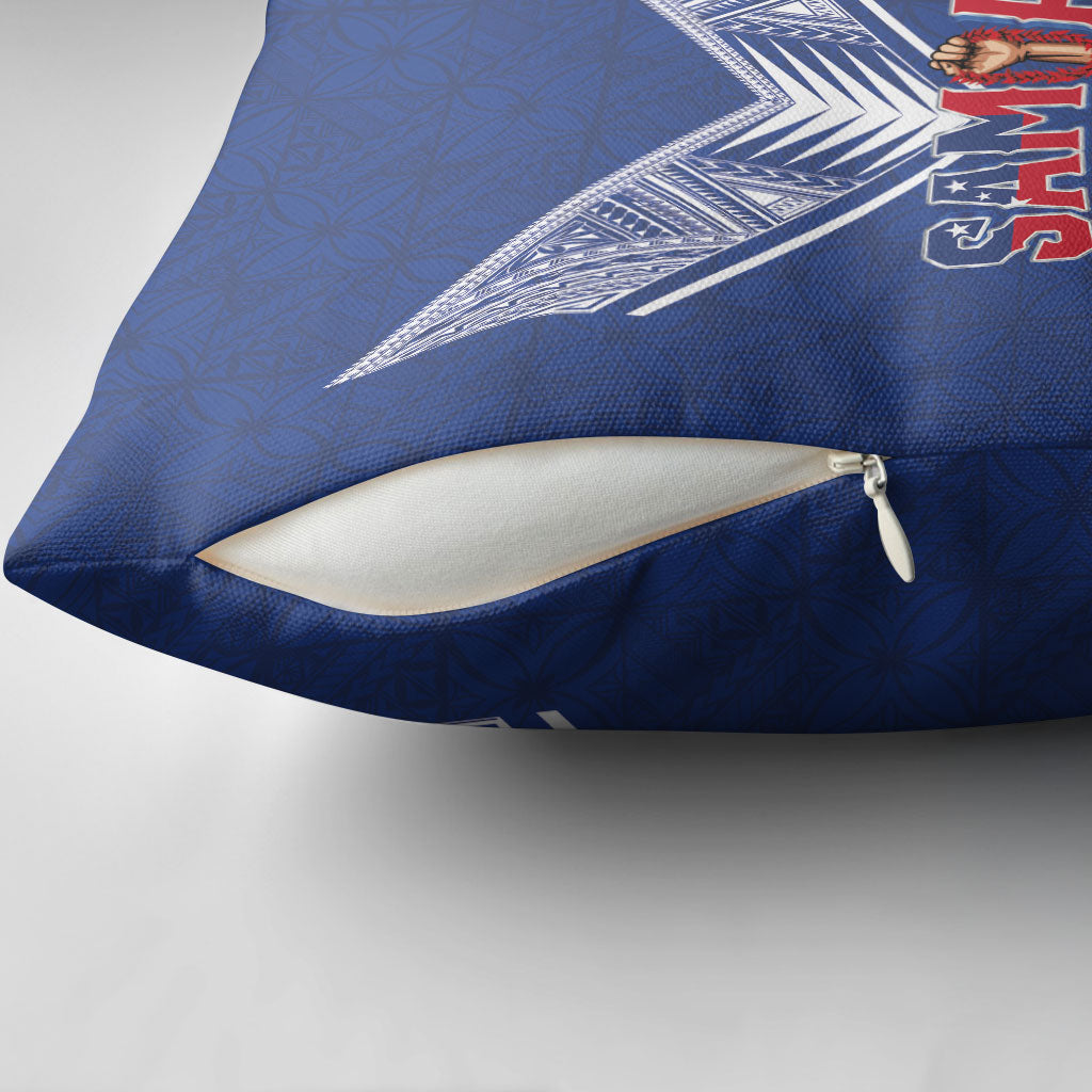 Samoa Rugby Pillow Cover Six Eight Five to The World - Pacific Motif LT03 - Polynesian Pride