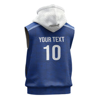 Samoa Rugby Custom Sleeveless Zip Hoodie Six Eight Five to The World - Pacific Motif LT03 - Polynesian Pride