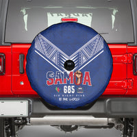 Samoa Rugby Spare Tire Cover Six Eight Five to The World - Pacific Motif LT03 - Polynesian Pride