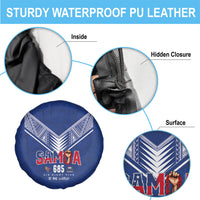 Samoa Rugby Spare Tire Cover Six Eight Five to The World - Pacific Motif LT03 - Polynesian Pride