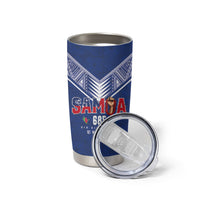 Samoa Rugby Custom Tumbler Cup Six Eight Five to The World - Pacific Motif LT03 - Polynesian Pride