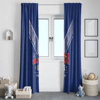 Samoa Rugby Window Curtain Six Eight Five to The World - Pacific Motif LT03 - Polynesian Pride