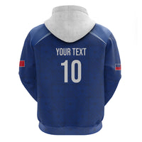 Samoa Rugby Custom Zip Hoodie Six Eight Five to The World - Pacific Motif LT03 - Polynesian Pride