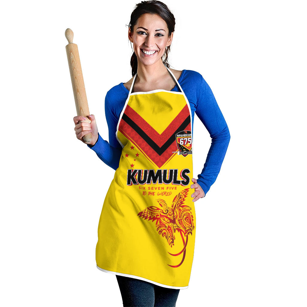 Papua New Guinea Rugby Apron Six Seven Five to The World - Melanesian Pattern LT03 - Polynesian Pride