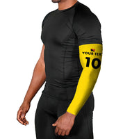 Papua New Guinea Rugby Custom Arm Sleeves Six Seven Five to The World - Melanesian Pattern LT03 - Polynesian Pride