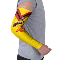 Papua New Guinea Rugby Custom Arm Sleeves Six Seven Five to The World - Melanesian Pattern LT03 - Polynesian Pride