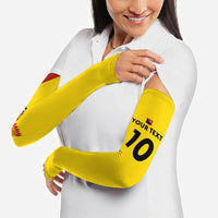 Papua New Guinea Rugby Custom Arm Sleeves Six Seven Five to The World - Melanesian Pattern LT03 - Polynesian Pride
