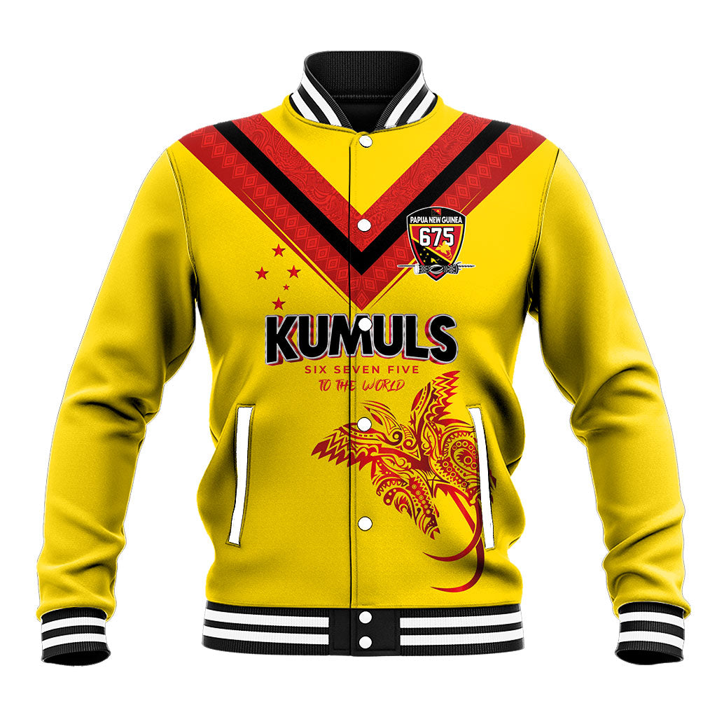 Papua New Guinea Rugby Custom Baseball Jacket Six Seven Five to The World - Melanesian Pattern LT03 Unisex Multicolor - Polynesian Pride