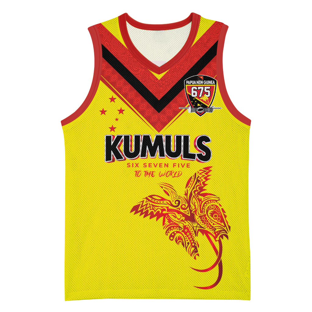 Papua New Guinea Rugby Custom Basketball Jersey Six Seven Five to The World - Melanesian Pattern LT03 Unisex Multicolor - Polynesian Pride