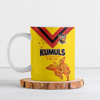 Papua New Guinea Rugby Custom Ceramic Mug Six Seven Five to The World - Melanesian Pattern LT03 Multicolor - Polynesian Pride