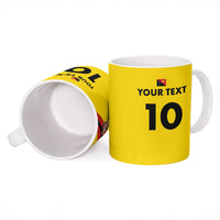 Papua New Guinea Rugby Custom Ceramic Mug Six Seven Five to The World - Melanesian Pattern LT03 - Polynesian Pride
