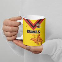 Papua New Guinea Rugby Custom Ceramic Mug Six Seven Five to The World - Melanesian Pattern LT03 - Polynesian Pride