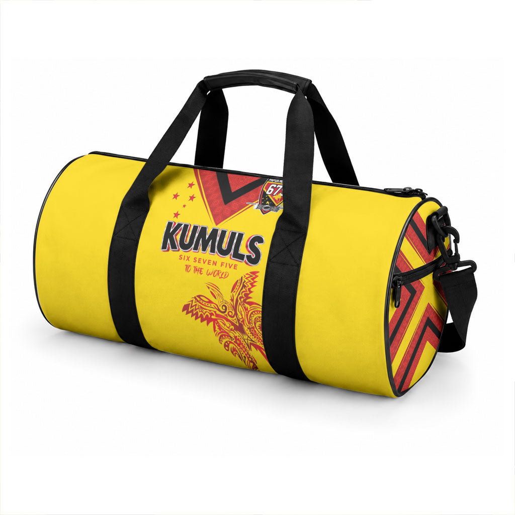 Papua New Guinea Rugby Duffle Bag Six Seven Five to The World - Melanesian Pattern LT03 - Polynesian Pride