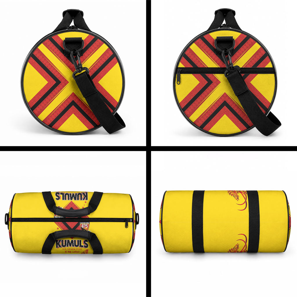 Papua New Guinea Rugby Duffle Bag Six Seven Five to The World - Melanesian Pattern LT03 - Polynesian Pride
