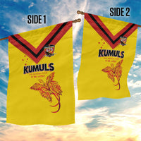 Papua New Guinea Rugby Garden Flag Six Seven Five to The World - Melanesian Pattern LT03 - Polynesian Pride