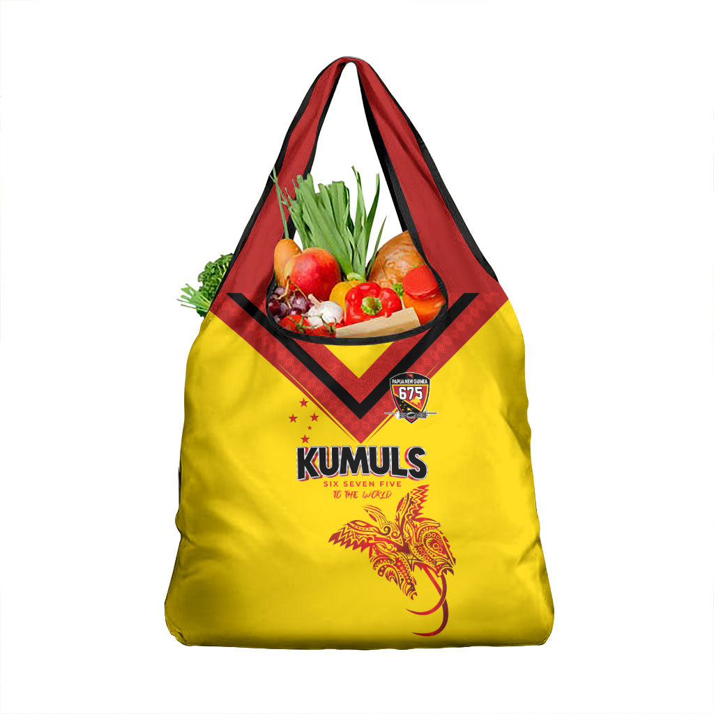 Papua New Guinea Rugby Grocery Bag Six Seven Five to The World - Melanesian Pattern LT03 1-pack One Size Multicolor - Polynesian Pride