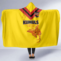 Papua New Guinea Rugby Hooded Blanket Six Seven Five to The World - Melanesian Pattern LT03 One Size Multicolor - Polynesian Pride