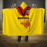 Papua New Guinea Rugby Hooded Blanket Six Seven Five to The World - Melanesian Pattern LT03 - Polynesian Pride