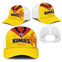 Papua New Guinea Rugby Mesh Trucker Cap Six Seven Five to The World - Melanesian Pattern LT03 - Polynesian Pride