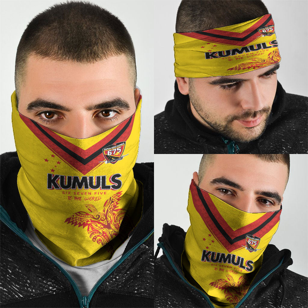 Papua New Guinea Rugby Neck Gaiter Six Seven Five to The World - Melanesian Pattern LT03 - Polynesian Pride