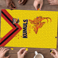 Papua New Guinea Rugby Puzzle Six Seven Five to The World - Melanesian Pattern LT03 - Polynesian Pride