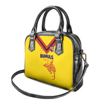 Papua New Guinea Rugby Shoulder Handbag Six Seven Five to The World - Melanesian Pattern LT03 - Polynesian Pride