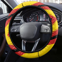Papua New Guinea Rugby Steering Wheel Cover Six Seven Five to The World - Melanesian Pattern LT03 - Polynesian Pride