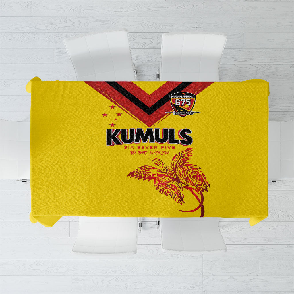 Papua New Guinea Rugby Tablecloth Six Seven Five to The World - Melanesian Pattern LT03 Multicolor - Polynesian Pride