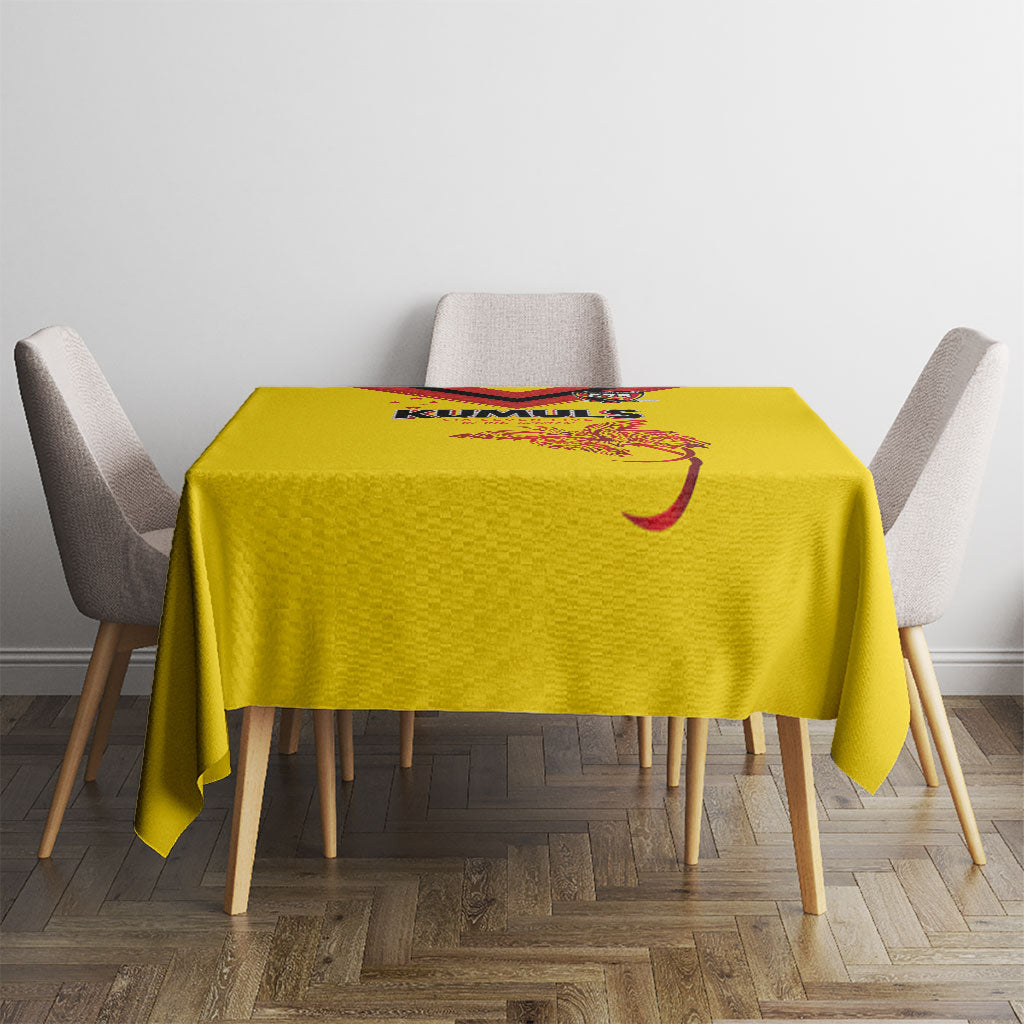 Papua New Guinea Rugby Tablecloth Six Seven Five to The World - Melanesian Pattern LT03 - Polynesian Pride