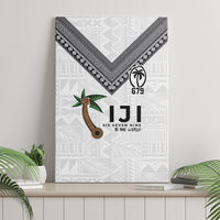 Fijian Rugby Canvas Wall Art Six Seven Nine to The World - Tapa Pattern LT03 - Polynesian Pride
