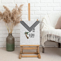 Fijian Rugby Canvas Wall Art Six Seven Nine to The World - Tapa Pattern LT03 - Polynesian Pride