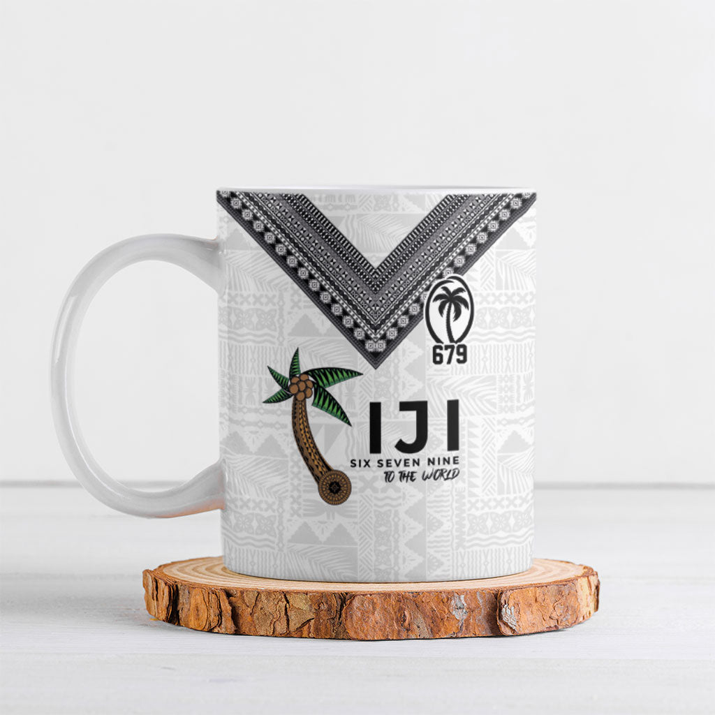 Fijian Rugby Ceramic Mug Six Seven Nine to The World - Tapa Pattern LT03 Multicolor - Polynesian Pride