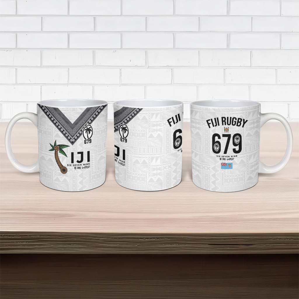 Fijian Rugby Ceramic Mug Six Seven Nine to The World - Tapa Pattern LT03 - Polynesian Pride