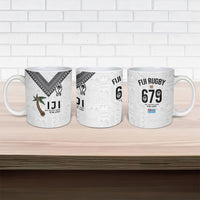 Fijian Rugby Ceramic Mug Six Seven Nine to The World - Tapa Pattern LT03 - Polynesian Pride