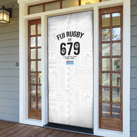 Fijian Rugby Door Cover Six Seven Nine to The World - Tapa Pattern LT03 - Polynesian Pride