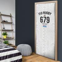 Fijian Rugby Door Cover Six Seven Nine to The World - Tapa Pattern LT03 - Polynesian Pride