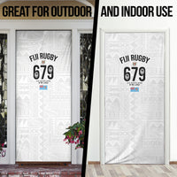 Fijian Rugby Door Cover Six Seven Nine to The World - Tapa Pattern LT03 - Polynesian Pride