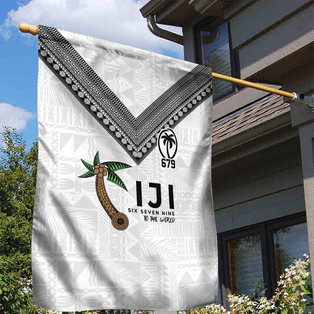 Fijian Rugby Garden Flag Six Seven Nine to The World - Tapa Pattern LT03 - Polynesian Pride