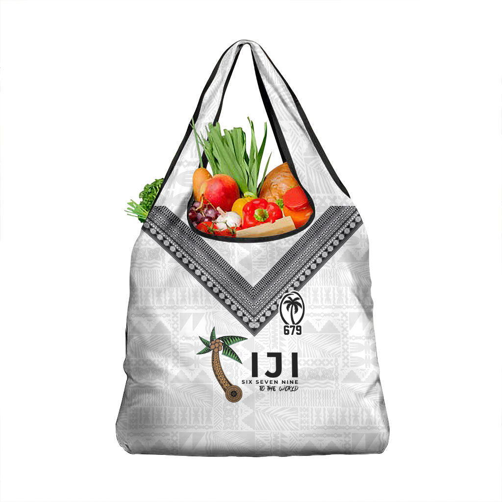 Fijian Rugby Grocery Bag Six Seven Nine to The World - Tapa Pattern LT03 1-pack One Size Multicolor - Polynesian Pride