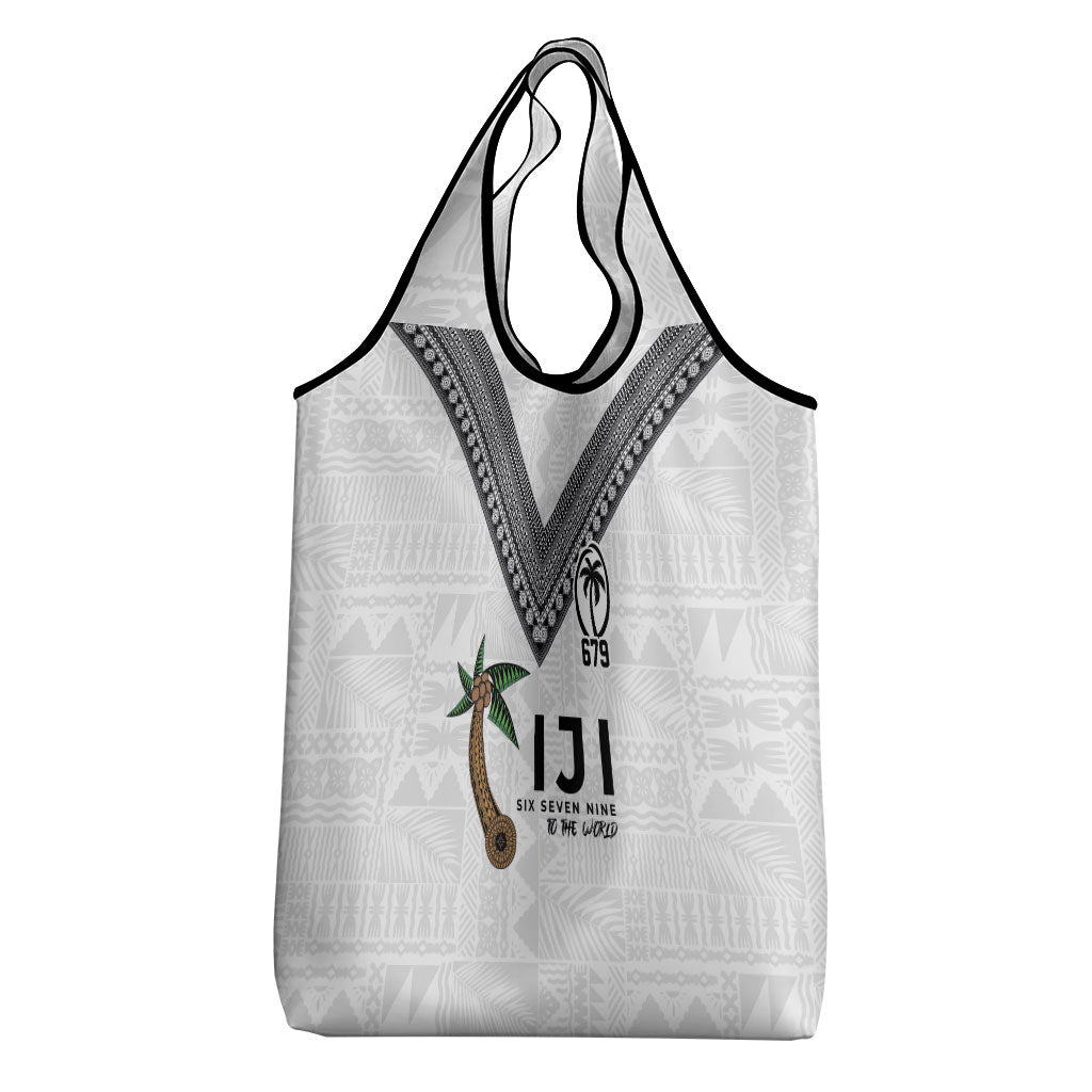 Fijian Rugby Grocery Bag Six Seven Nine to The World - Tapa Pattern LT03 - Polynesian Pride