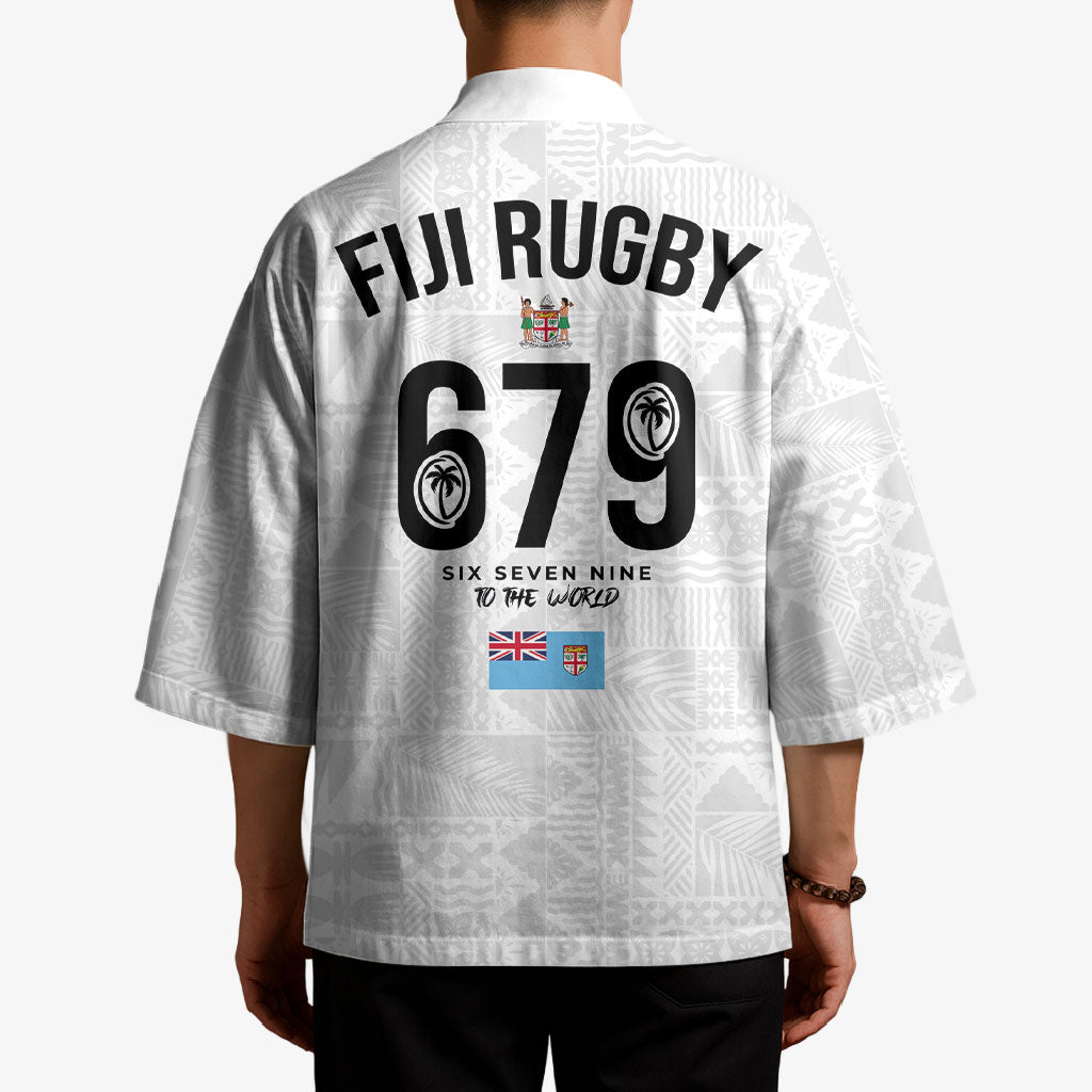 Fijian Rugby Kimono Six Seven Nine to The World - Tapa Pattern LT03 - Polynesian Pride
