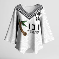 Fijian Rugby Kimono Sleeve Blouse Six Seven Nine to The World - Tapa Pattern LT03 Female Multicolor - Polynesian Pride