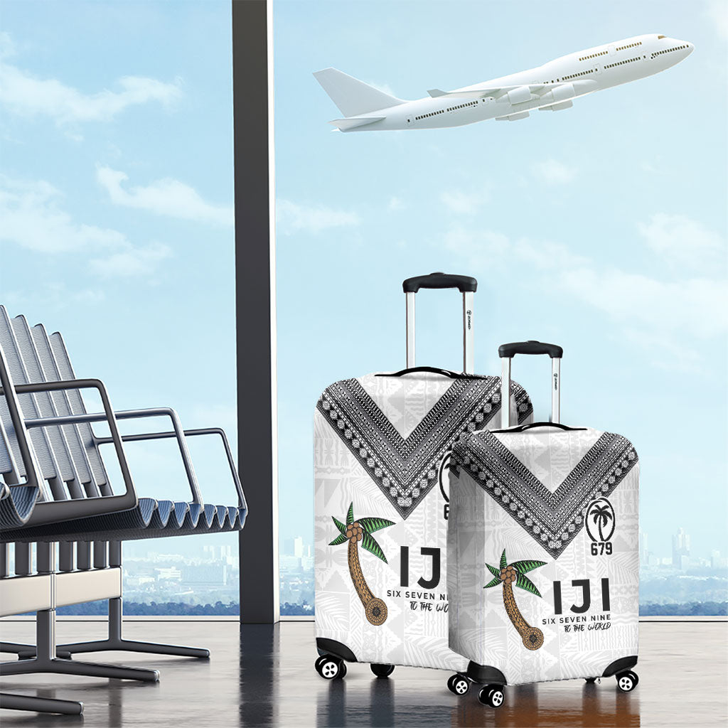 Fijian Rugby Luggage Cover Six Seven Nine to The World - Tapa Pattern LT03 - Polynesian Pride