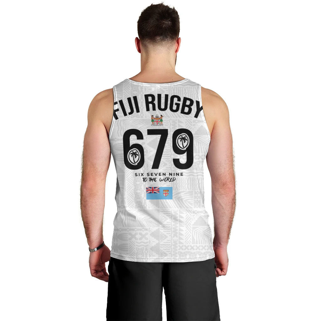 Fijian Rugby Men Tank Top Six Seven Nine to The World - Tapa Pattern LT03 - Polynesian Pride