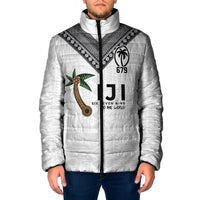 Fijian Rugby Padded Jacket Six Seven Nine to The World - Tapa Pattern LT03 Men Multicolor - Polynesian Pride