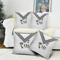 Fijian Rugby Pillow Cover Six Seven Nine to The World - Tapa Pattern LT03 - Polynesian Pride