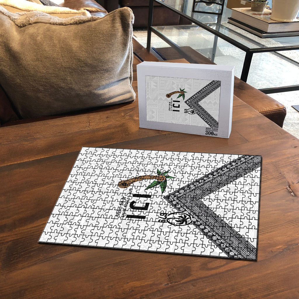 Fijian Rugby Puzzle Six Seven Nine to The World - Tapa Pattern LT03 - Polynesian Pride
