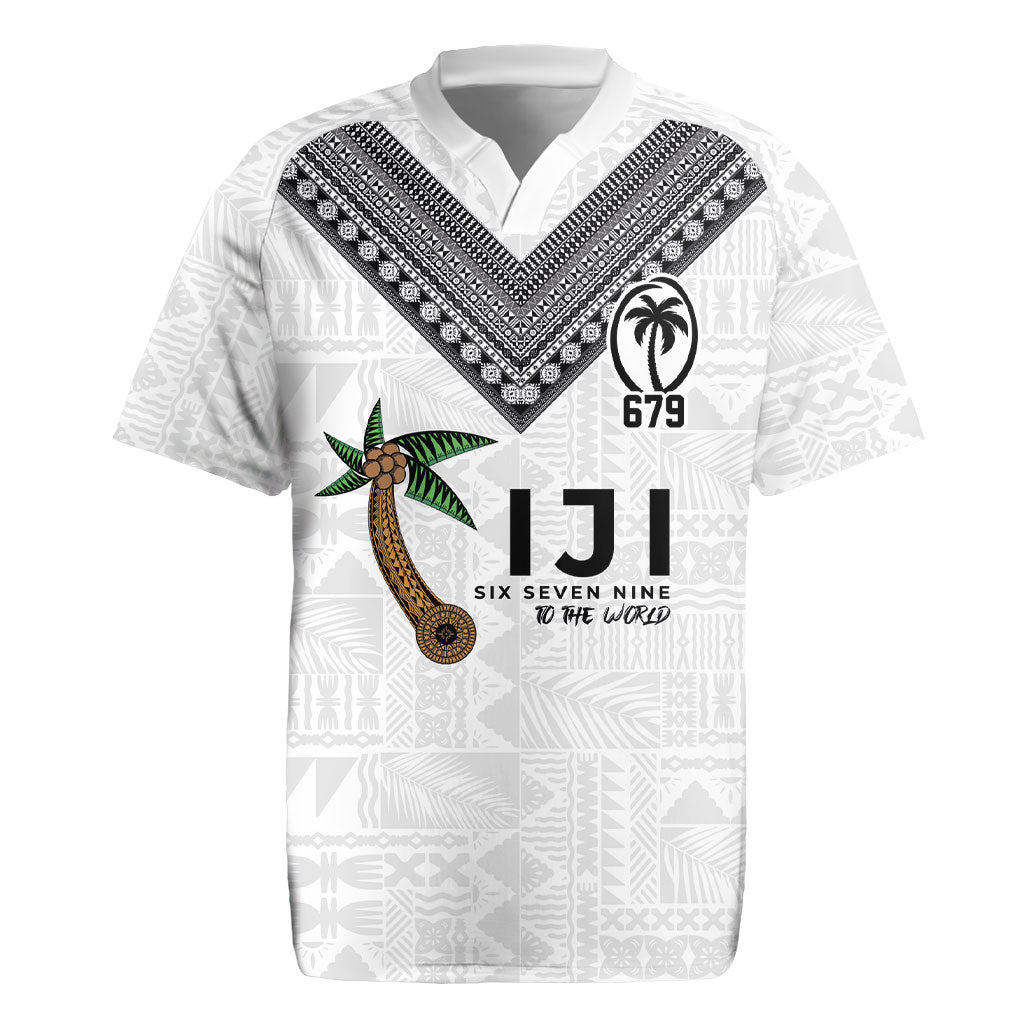 Fijian Rugby Rugby Jersey Six Seven Nine to The World - Tapa Pattern